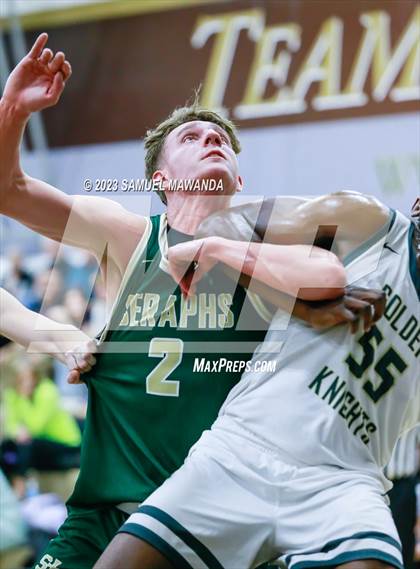 Thumbnail 3 in St. Bonaventure vs St. Francis (St. Francis Holiday Hoopfest Tournament) photogallery.