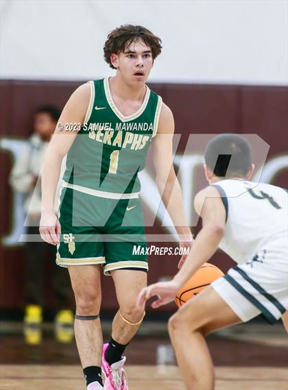 Thumbnail 3 in St. Bonaventure vs St. Francis (St. Francis Holiday Hoopfest Tournament) photogallery.
