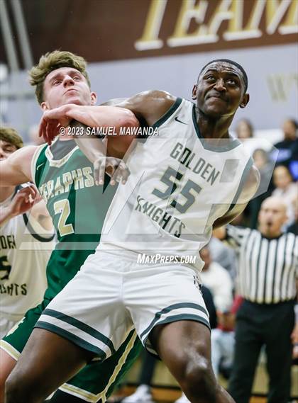 Thumbnail 1 in St. Bonaventure vs St. Francis (St. Francis Holiday Hoopfest Tournament) photogallery.