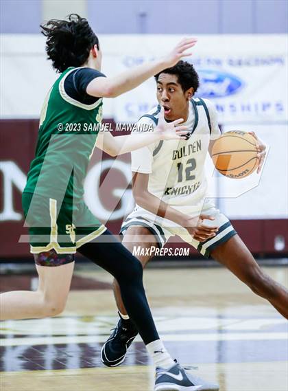 Thumbnail 1 in St. Bonaventure vs St. Francis (St. Francis Holiday Hoopfest Tournament) photogallery.