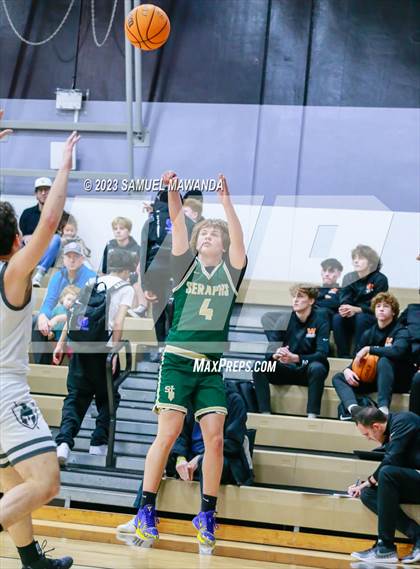 Thumbnail 2 in St. Bonaventure vs St. Francis (St. Francis Holiday Hoopfest Tournament) photogallery.