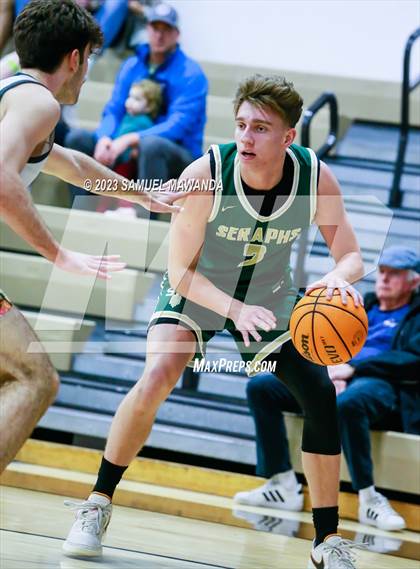 Thumbnail 2 in St. Bonaventure vs St. Francis (St. Francis Holiday Hoopfest Tournament) photogallery.