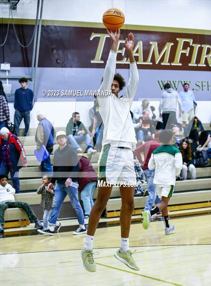 Thumbnail 1 in St. Bonaventure vs St. Francis (St. Francis Holiday Hoopfest Tournament) photogallery.