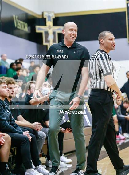 Thumbnail 1 in St. Bonaventure vs St. Francis (St. Francis Holiday Hoopfest Tournament) photogallery.
