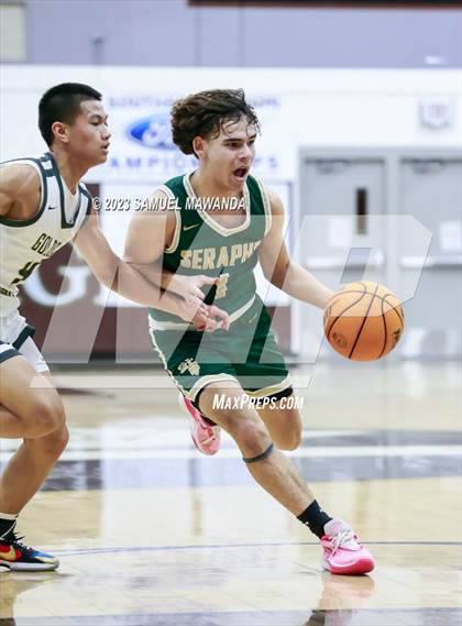 Thumbnail 3 in St. Bonaventure vs St. Francis (St. Francis Holiday Hoopfest Tournament) photogallery.