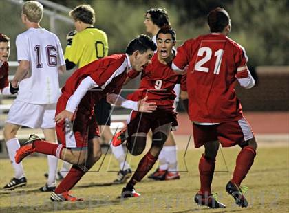 Thumbnail 3 in Jacksonville vs. Hickory (NCHSAA 3A Final) photogallery.