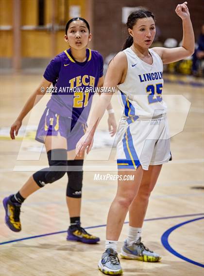 Thumbnail 3 in Oakland Tech @ Lincoln (CIF D3 NorCal Regional Final) photogallery.