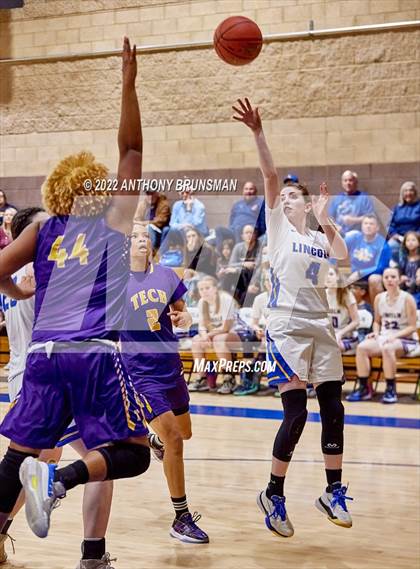 Thumbnail 2 in Oakland Tech @ Lincoln (CIF D3 NorCal Regional Final) photogallery.