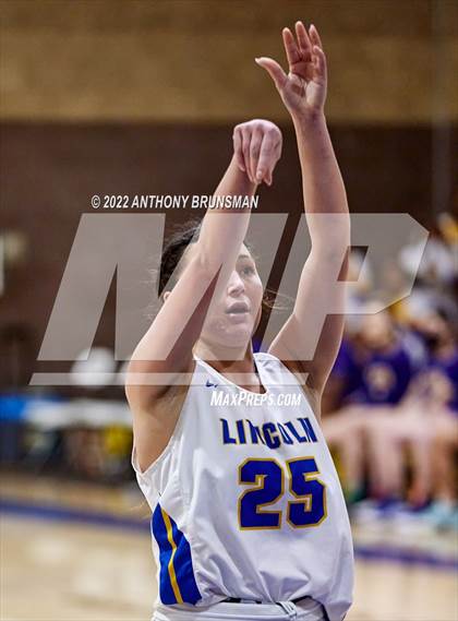 Thumbnail 3 in Oakland Tech @ Lincoln (CIF D3 NorCal Regional Final) photogallery.