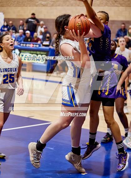 Thumbnail 2 in Oakland Tech @ Lincoln (CIF D3 NorCal Regional Final) photogallery.