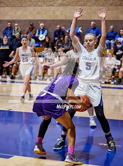 Thumbnail 1 in Oakland Tech @ Lincoln (CIF D3 NorCal Regional Final) photogallery.