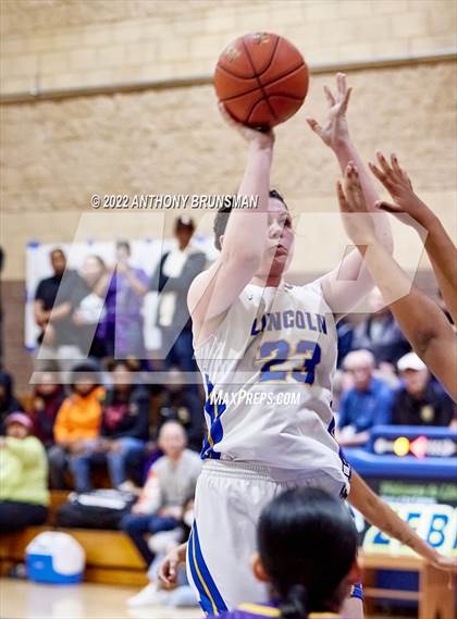 Thumbnail 1 in Oakland Tech @ Lincoln (CIF D3 NorCal Regional Final) photogallery.