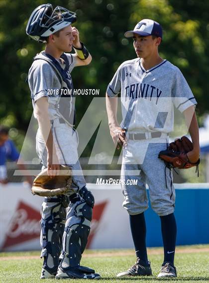 Thumbnail 1 in Fillmore vs Trinity Classical Academy (CIF-SS D7 Final) photogallery.