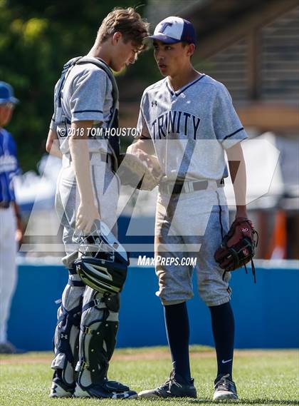 Thumbnail 3 in Fillmore vs Trinity Classical Academy (CIF-SS D7 Final) photogallery.