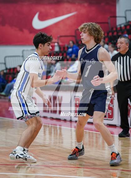 Thumbnail 3 in Virginia City vs. Smith Valley (NIAA Class 1A State Championship) photogallery.