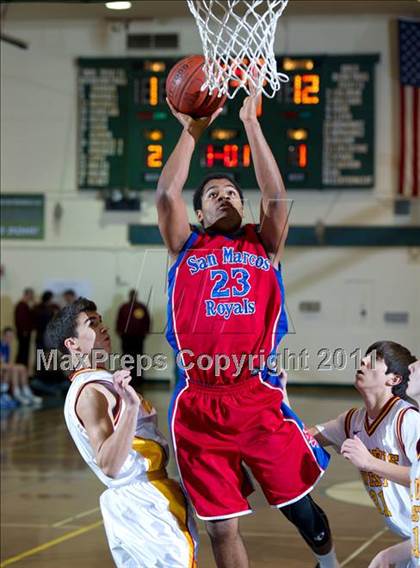 Thumbnail 1 in San Marcos vs. Clovis West (Santa Barbara Holiday Classic Tournament) photogallery.