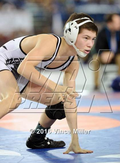 Thumbnail 2 in WIAA 3A 106 LB Championship photogallery.