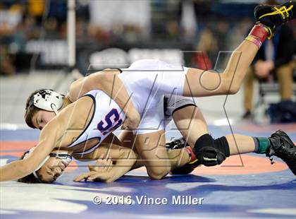 Thumbnail 2 in WIAA 3A 106 LB Championship photogallery.