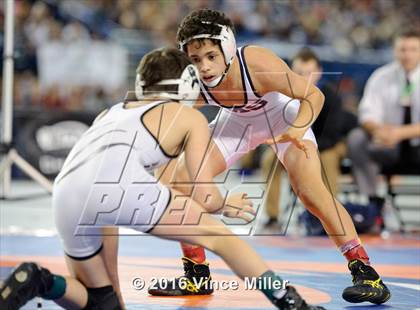 Thumbnail 3 in WIAA 3A 106 LB Championship photogallery.