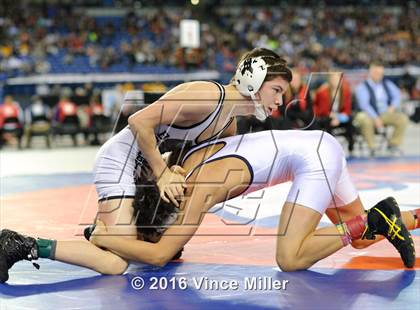 Thumbnail 3 in WIAA 3A 106 LB Championship photogallery.