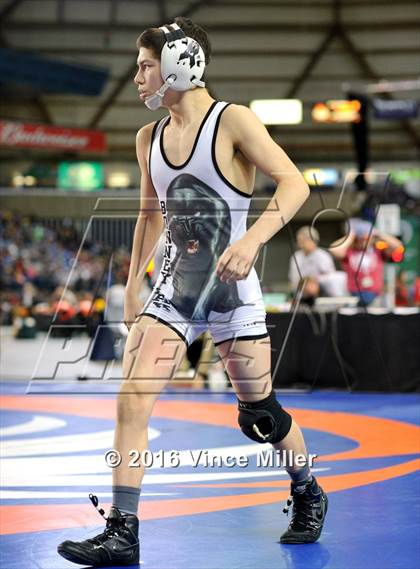 Thumbnail 2 in WIAA 3A 106 LB Championship photogallery.