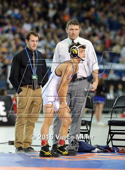 Thumbnail 3 in WIAA 3A 106 LB Championship photogallery.