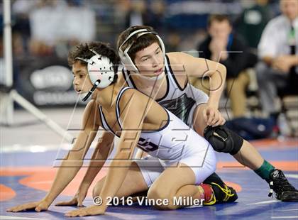 Thumbnail 3 in WIAA 3A 106 LB Championship photogallery.