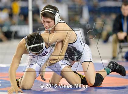 Thumbnail 1 in WIAA 3A 106 LB Championship photogallery.