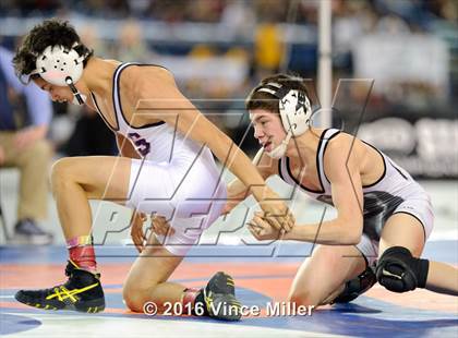 Thumbnail 3 in WIAA 3A 106 LB Championship photogallery.