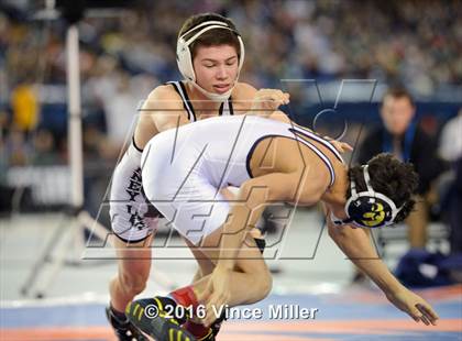 Thumbnail 2 in WIAA 3A 106 LB Championship photogallery.