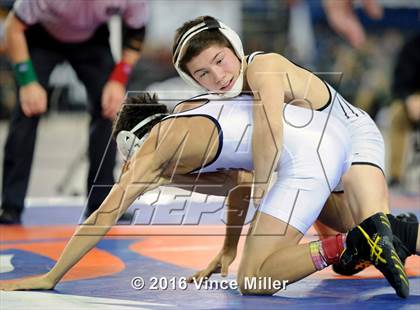 Thumbnail 2 in WIAA 3A 106 LB Championship photogallery.