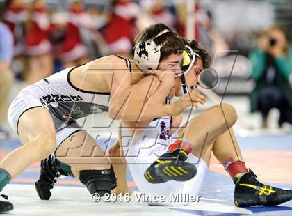 Thumbnail 3 in WIAA 3A 106 LB Championship photogallery.