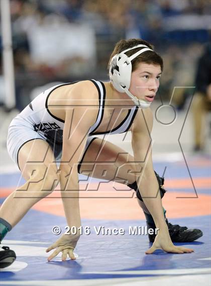 Thumbnail 3 in WIAA 3A 106 LB Championship photogallery.