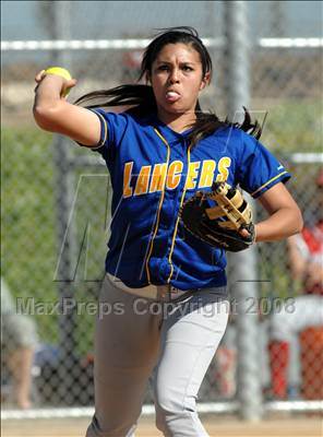 Thumbnail 3 in Mater Dei vs. Bishop Amat (Santiago Spring Fling) photogallery.
