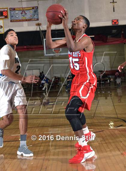 Thumbnail 2 in Clovis North vs. Saint Mary's (Father Kelly Tribute) photogallery.
