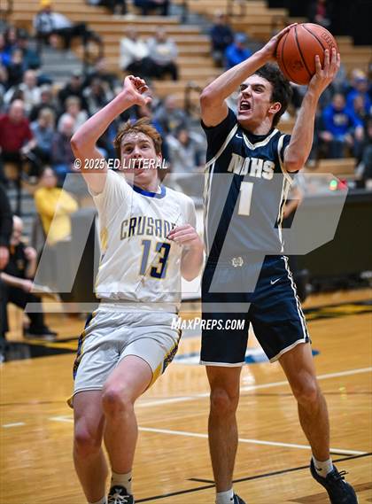 Thumbnail 2 in Catholic Central vs. Notre Dame (OHSAA DIV VII Regional Semifinal) photogallery.