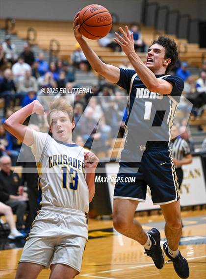 Thumbnail 3 in Catholic Central vs. Notre Dame (OHSAA DIV VII Regional Semifinal) photogallery.