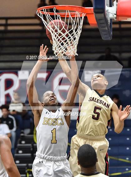 Thumbnail 3 in St. John Bosco vs. Salesian College Preparatory (MaxPreps/DLS MLK Classic) photogallery.