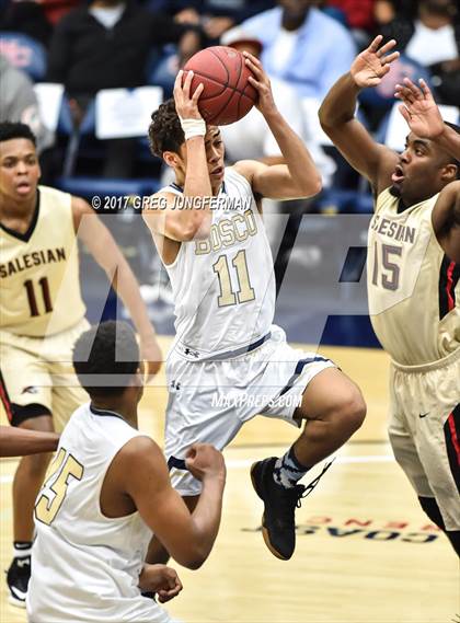 Thumbnail 2 in St. John Bosco vs. Salesian College Preparatory (MaxPreps/DLS MLK Classic) photogallery.