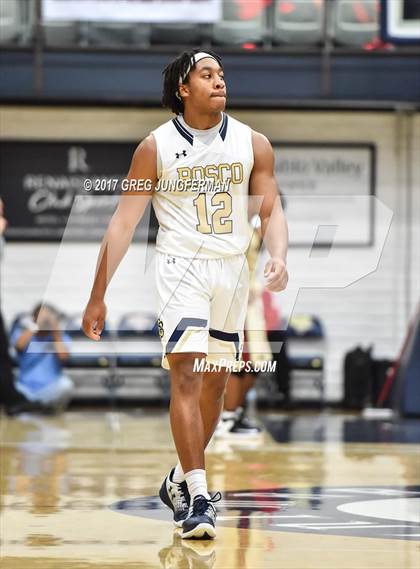 Thumbnail 1 in St. John Bosco vs. Salesian College Preparatory (MaxPreps/DLS MLK Classic) photogallery.