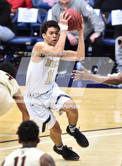 Thumbnail 1 in St. John Bosco vs. Salesian College Preparatory (MaxPreps/DLS MLK Classic) photogallery.