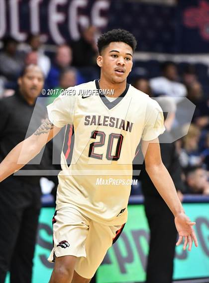 Thumbnail 3 in St. John Bosco vs. Salesian College Preparatory (MaxPreps/DLS MLK Classic) photogallery.