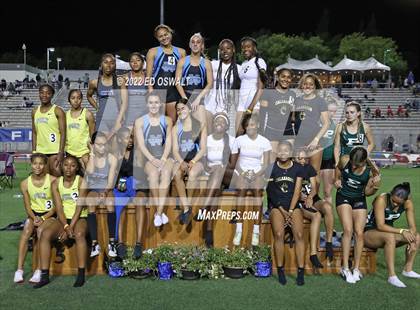 Thumbnail 1 in CIF State Track and Field Championship (Girls 4x400 Relay) photogallery.