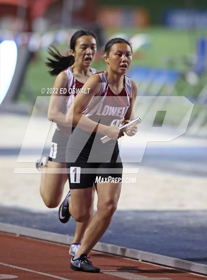 Thumbnail 1 in CIF State Track and Field Championship (Girls 4x400 Relay) photogallery.