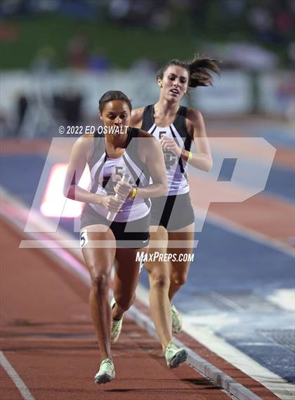 Thumbnail 3 in CIF State Track and Field Championship (Girls 4x400 Relay) photogallery.