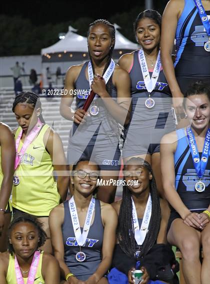 Thumbnail 1 in CIF State Track and Field Championship (Girls 4x400 Relay) photogallery.