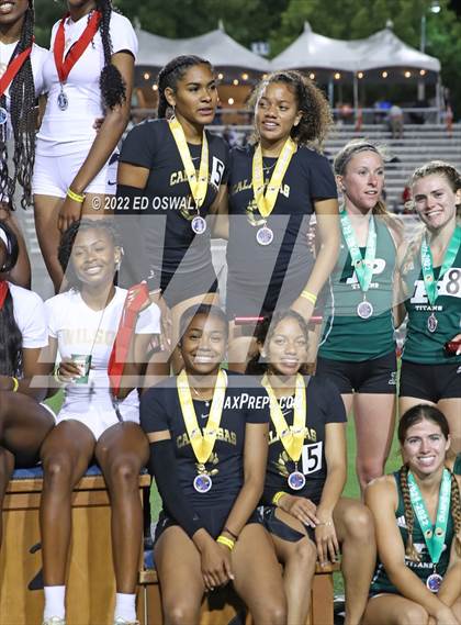 Thumbnail 1 in CIF State Track and Field Championship (Girls 4x400 Relay) photogallery.