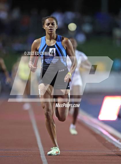 Thumbnail 1 in CIF State Track and Field Championship (Girls 4x400 Relay) photogallery.