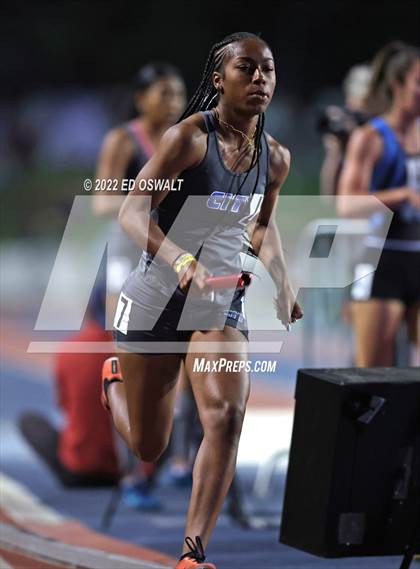 Thumbnail 1 in CIF State Track and Field Championship (Girls 4x400 Relay) photogallery.