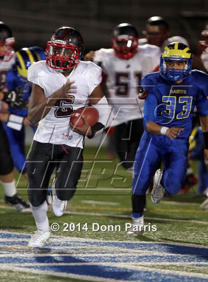 Thumbnail 1 in Pomona vs. San Dimas (CIF SS Mid-Valley Division 2nd Round) photogallery.